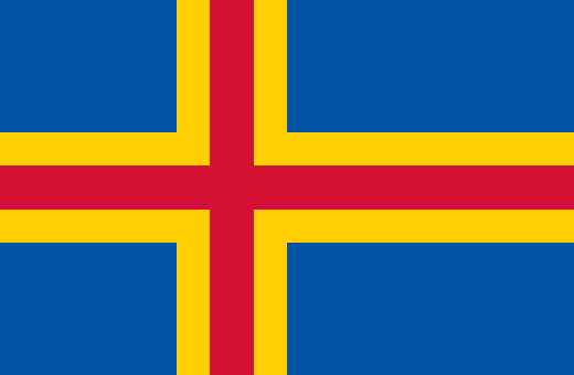 Aland Islands flag