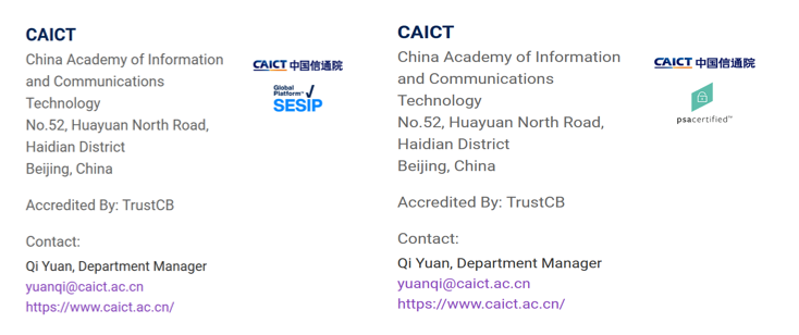 CTTL authorized by GP as PSA and SESIP security lab