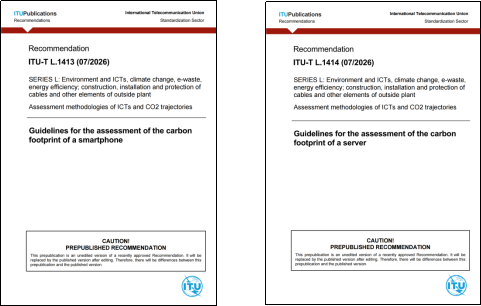 ITU carbon footprint standards